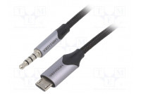Kaapeli Jack 3,5mm 4pin pistoke,USB B mikropistoke 2m musta