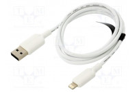 Kaapeli USB 2.0 Apple Lightning-pistoke,USB A pistoke 1m