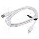 Cable USB 2.0 Apple Lightning plug,USB A plug nickel plated