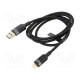 Kaapeli USB 2.0 Apple Lightning-pistoke,USB A pistoke 1m