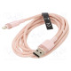 Cable USB 2.0 Apple Lightning plug,USB A plug nickel plated
