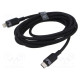 Cable USB 2.0 Apple Lightning plug,USB C plug nickel plated