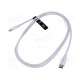 Cable USB 2.0 Apple Lightning plug,USB C plug nickel plated