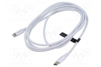 Kaapeli USB 2.0 Apple Lightning-pistoke,USB C pistoke 2m