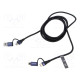 Cable USB 2.0 USB A plug,USB B micro plug,USB C plug x2 2m