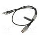 Kaapeli USB 2.0 nikkelöity 0,5m musta Lanka: Cu,tinatut 60W