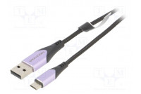 Kaapeli USB 2.0 USB A pistoke,USB B mikropistoke 1m musta