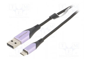 Kaapeli USB 2.0 USB A pistoke,USB B mikropistoke 2m musta