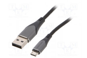 Kaapeli USB 2.0 USB A pistoke,USB B mikropistoke nikkelöity