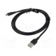 Cable USB 2.0 USB A plug,USB B micro plug nickel plated 1.5m
