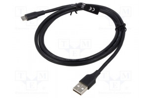 Cable USB 2.0 USB A plug,USB B micro plug nickel plated 1.5m