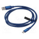 Cable USB 2.0 USB A plug,USB B micro plug nickel plated 1m