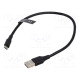 Cable USB 2.0 USB A plug,USB B micro plug nickel plated PVC