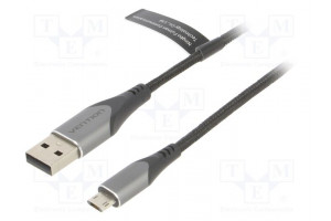 Cable USB 2.0 USB A plug,USB B micro reversible plug 2m 2A