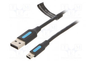 Kaapeli USB 2.0 USB A pistoke,USB B pienoispistoke 1,5m PVC