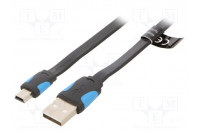 Cable USB 2.0 USB A plug,USB B mini plug nickel plated 2m