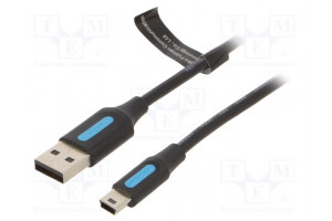 Kaapeli USB 2.0 USB A pistoke,USB B pienoispistoke 3m musta