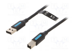 Kaapeli USB 2.0 USB A pistoke,USB B pistoke nikkelöity 5m