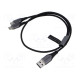 Cable USB 2.0 USB A plug,USB C plug x2 nickel plated 1m 60W