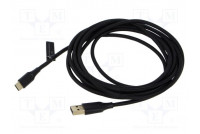 Kaapeli USB 2.0 USB A pistoke,USB C pistoke kullattu 3m 60W