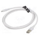 Cable USB 2.0 USB A plug,USB C plug nickel plated 1.5m white