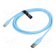 Cable USB 2.0 USB A plug,USB C plug nickel plated 1m 480Mbps