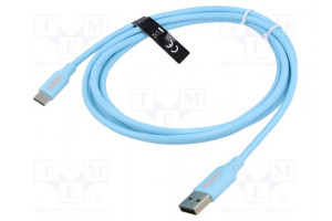 Cable USB 2.0 USB A plug,USB C plug nickel plated 1m 480Mbps