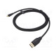 Kaapeli USB 2.0 USB A pistoke,USB C pistoke nikkelöity 1m
