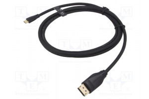 Kaapeli USB 2.0 USB A pistoke,USB C pistoke nikkelöity 1m