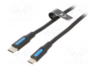 Kaapeli USB 2.0 USB B mikropistoke,USB C pistoke nikkelöity