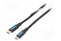 Kaapeli USB 2.0 USB B mikropistoke,USB C pistoke nikkelöity