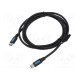 Kaapeli USB 2.0 USB B pienoispistoke,USB C pistoke 1,5m PVC