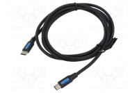 Kaapeli USB 2.0 USB B pienoispistoke,USB C pistoke 1,5m PVC