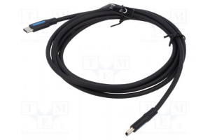 Kaapeli USB 2.0 USB B pienoispistoke,USB C pistoke 2m musta