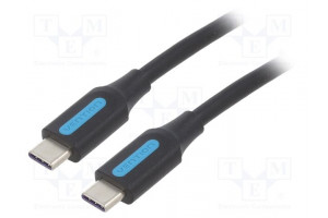 Kaapeli USB 2.0 USB C pistoke,molemmin puolin 2m musta 100W