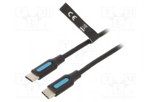 Kaapeli USB 2.0 USB C pistoke,molemmin puolin nikkelöity