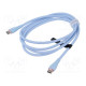 Cable USB 2.0 USB C plug,both sides nickel plated 1.5m 100W