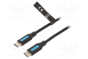 Kaapeli USB 2.0 USB C pistoke,molemmin puolin nikkelöity