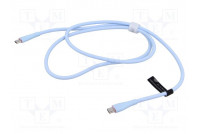 Kaapeli USB 2.0 USB C pistoke,molemmin puolin nikkelöity 1m