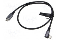 Kaapeli USB 2.0 nikkelöity 0,5m musta Lanka: Cu,tinatut 60W