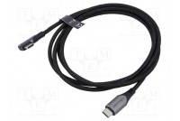 Kaapeli USB 2.0 nikkelöity 1,5m musta Lanka: Cu,tinatut 60W