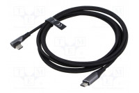 Cable USB 2.0 USB C plug,USB C angled plug,both sides 2m
