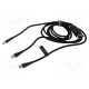 Cable USB 2.0 USB C plug,USB C plug x2 nickel plated 1.5m
