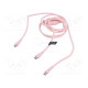 Cable USB 2.0 USB C plug,USB C plug x2 nickel plated 1.5m