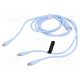 Cable USB 2.0 USB C plug,USB C plug x2 nickel plated 1.5m