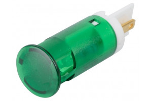 MERKKIVALO LED 10mm 230VAC VIHREÄ 2.8X0.8mm
