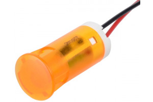 MERKKIVALO LED 10mm 230VAC ORANSSI JOHDOILLA