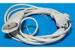 EURO SOCKET POWER EXTENSION CORD 3m