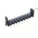 1.27mm Flat Cable conn 16pole vertical male h6,4mm w peg tub