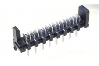 1.27mm Flat Cable conn 16pole vertical male h6,4mm w peg tub